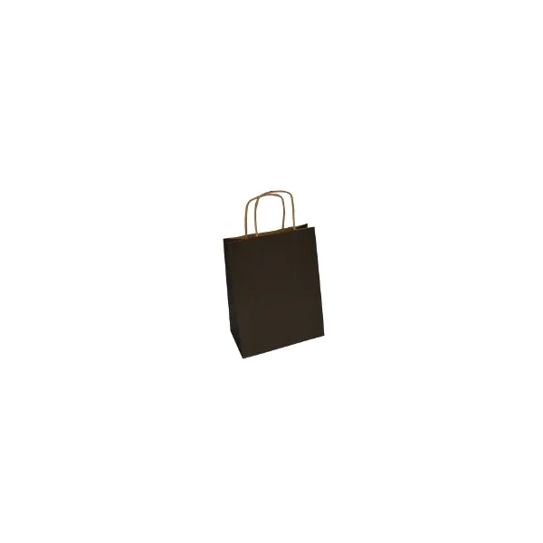 TOREBKA PAPIEROWA CZARNA 18X8X22,5